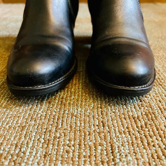 La Canadienne Black Suede Passion Equestrian Knee High Waterproof Boots, size 8M - Picture 3 of 12